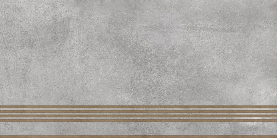 Керамогранит GLOBAL TILE Norse_GT серый Ступень 30x60 арт.ST186VG