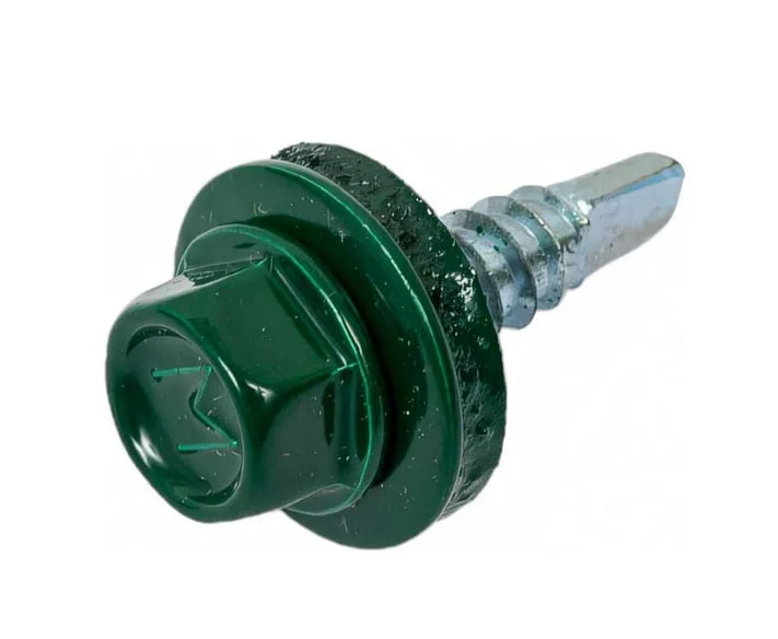 Саморез кровельный 4,8x35 (зелёный моx) RAL 6005 (уп 50шт) DAXMER