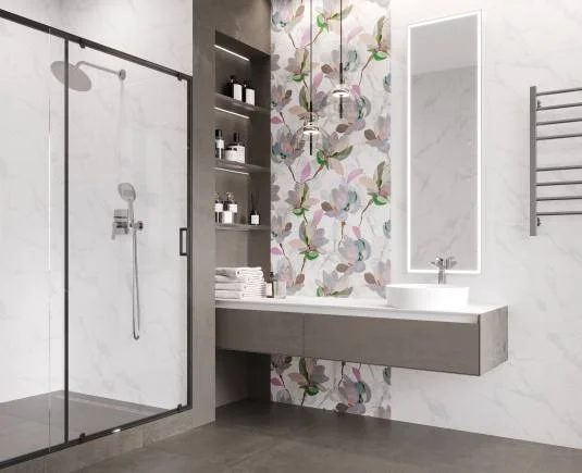 Плитка LAPARET Metropol bianco стена 30x89,5 глянцевая обрезная арт.13152TR