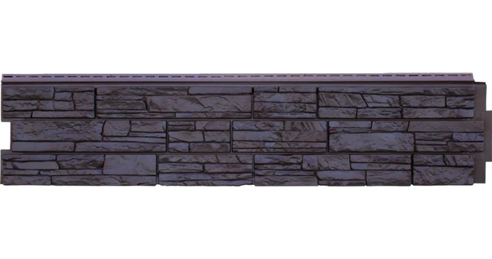Панель фасадная Я-фасад Grandline Крымский сланец NEW, уголь 1,554*0,338 м (S=0.456м2)