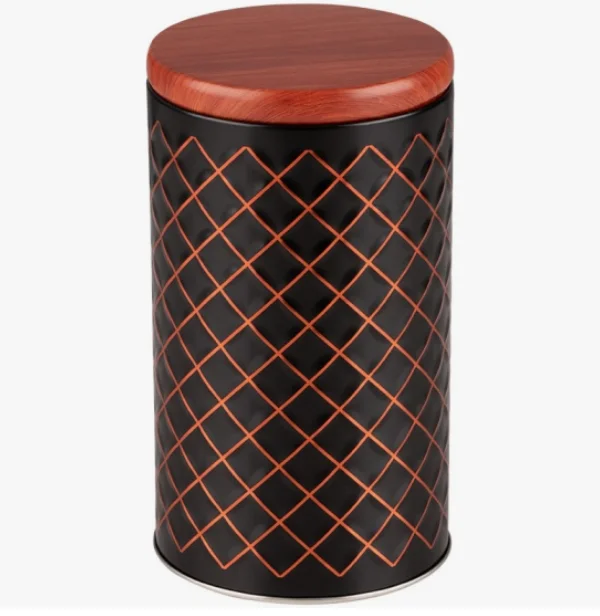 Банка жестяная MALLONY CLASSICO NERO для сыпучих продуктов, размер 19,8*10,5 см, круглая, с крышкой* Банка жестяная MALLONY CLASSICO NERO для сыпучих продуктов, размер 19,8*10,5 см, круглая, с крышкой*