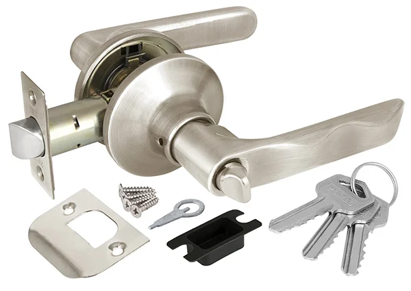 Ручка-защелка ключ/фиксатор PUNTO DK624 SN-ET (6024 SN-E) матовый никель