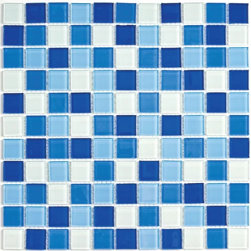 Мозайка Bonaparte Blue wave-3 стеклянная 300*300 (размер чипа 25*25)