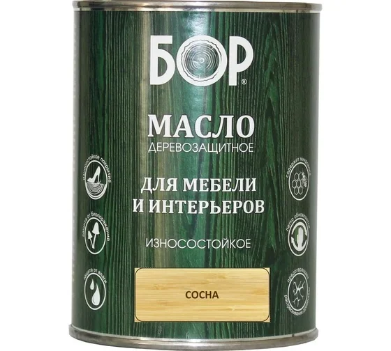 Масло для мебели и интерьеров Бор сосна 1л