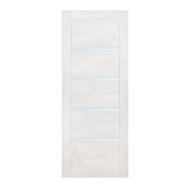 Дверь ТЕРРИ №101 Лофт Белый, частичное стекло 70, еврошпон