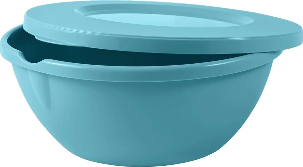 Салатник HELSINKI 5 л с крышкой голубой океан*