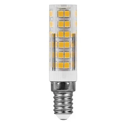 Лампа светодиодная 7W E14(JCD) 230V 4000K (белый) Feron, LB-433