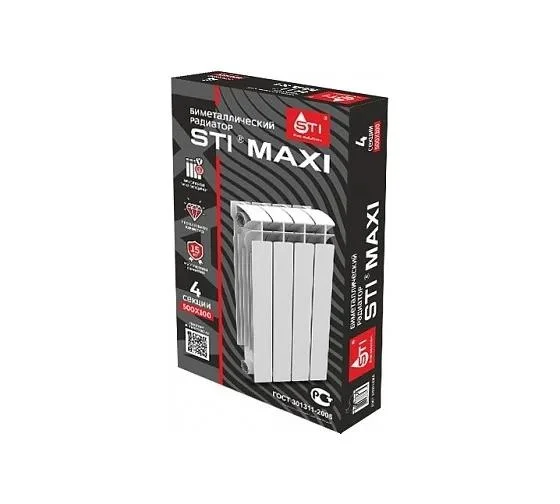 Радиатор BIMETAL STI MAXI 500/100 4 секции