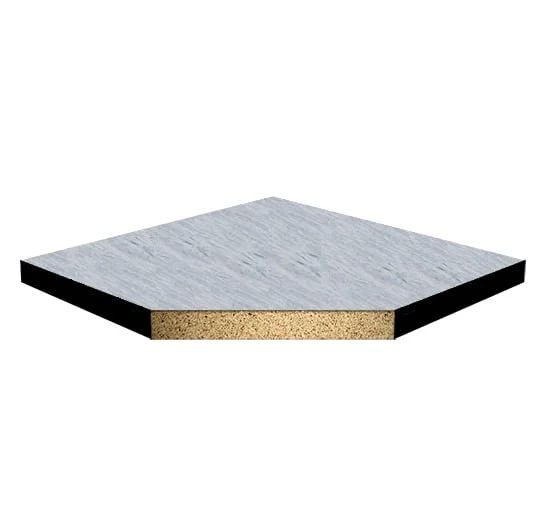 Плита фальшпола из ДСП K&R Design W38St/PVC ASPECT 2 со стал. оцинк. пластиной снизу и антистат ПВХ покрытием сверху 600х600х40,5мм