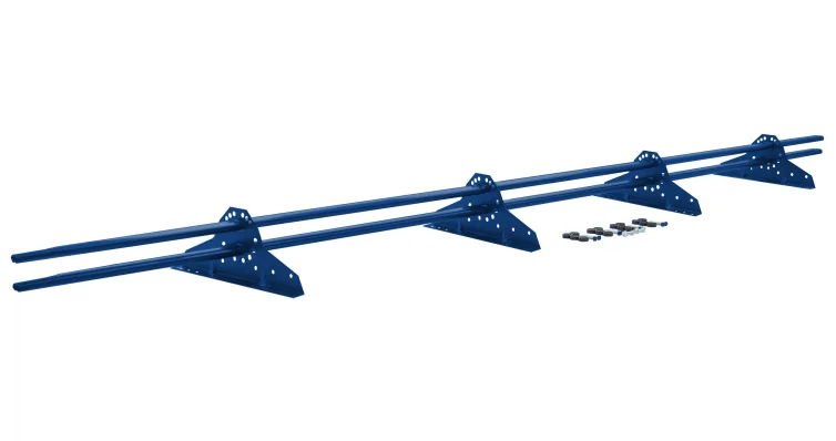 Снегозадержатель трубчатый NewLine на 4-х опорах PE, L=3 м RAL 5005