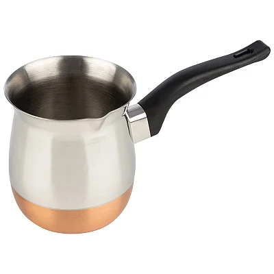 Кофеварка (турка) стальная с медным дном 650 мл, модель CW-650C Mallony Кофеварка (турка) стальная с медным дном 650 мл, модель CW-650C Mallony