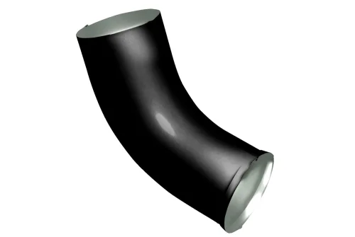 Колено стока Optima, 90мм, RAL 9005