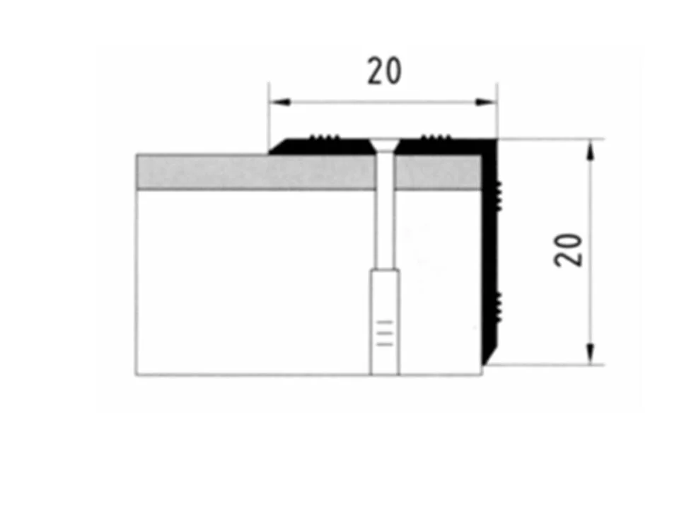Порог АПУ 005 алюминиевый 1350*20*20 мм угловой наружный (09-белый)