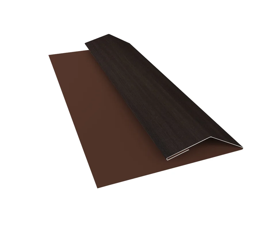 Планка финишная Print Coffee Wood (Кофейное дерево) для М/сайдинга Блок-Хаус NEW 3м.п.