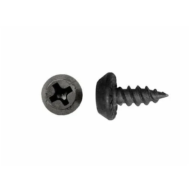 Саморез для крепления профилей полуцилиндр.головка (клоп) острие 3,5х11 оксид (уп 100шт) пакет