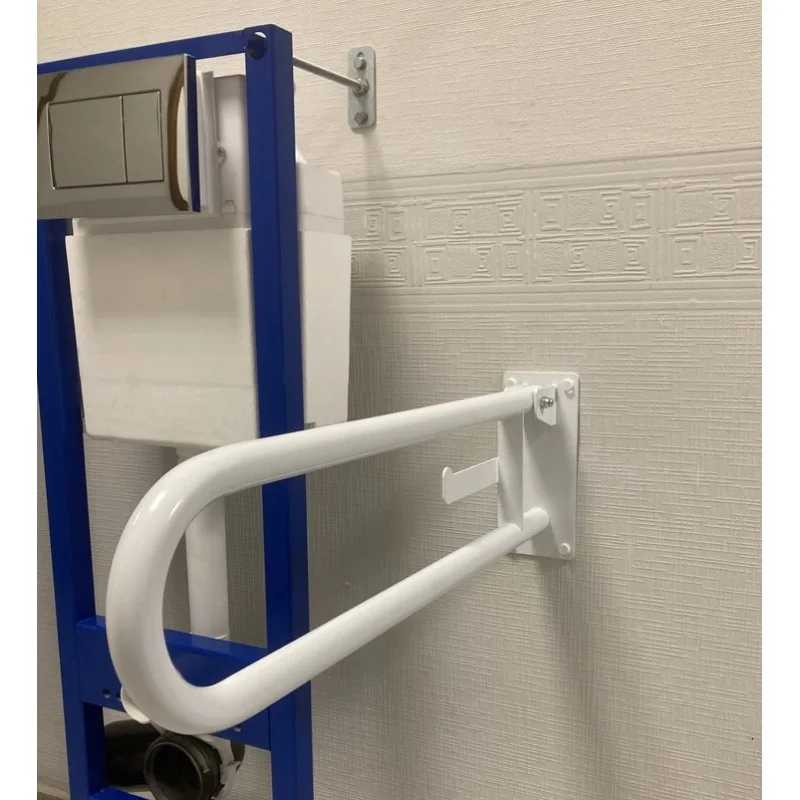 Поручень откидной для людей с ограниченными возможностями, белый Поручень откидной для людей с ограниченными возможностями, белый