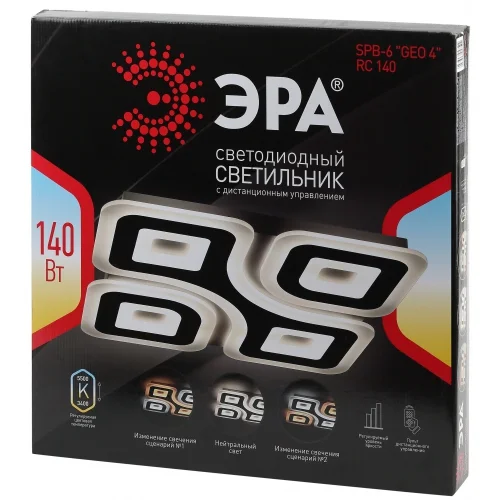 Светильник светодиодный "GEO 4" 75Вт, 3000-6500К, RC75, ЭРА, SPB-6 с ДУ