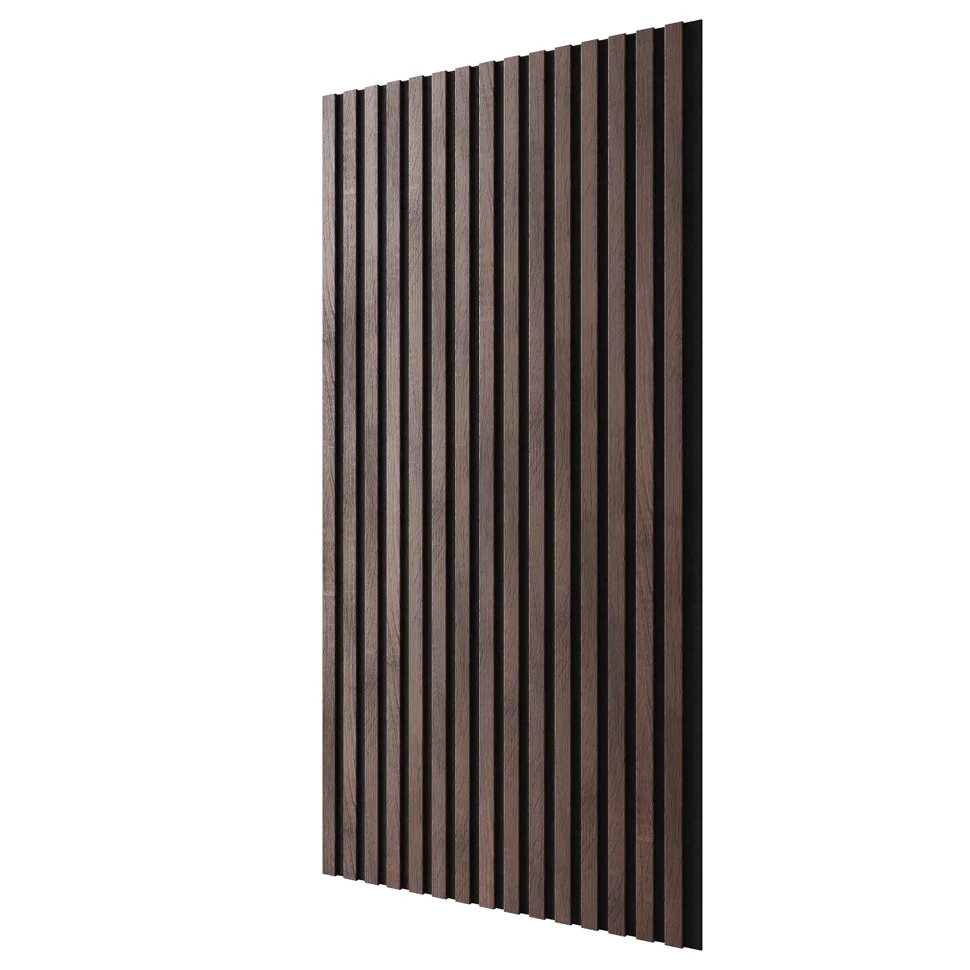 Панель акустическая гибкая ARTIVA, черный войлок, 1200х600х9мм, рейки МДФ 25х6мм, дуб окленд