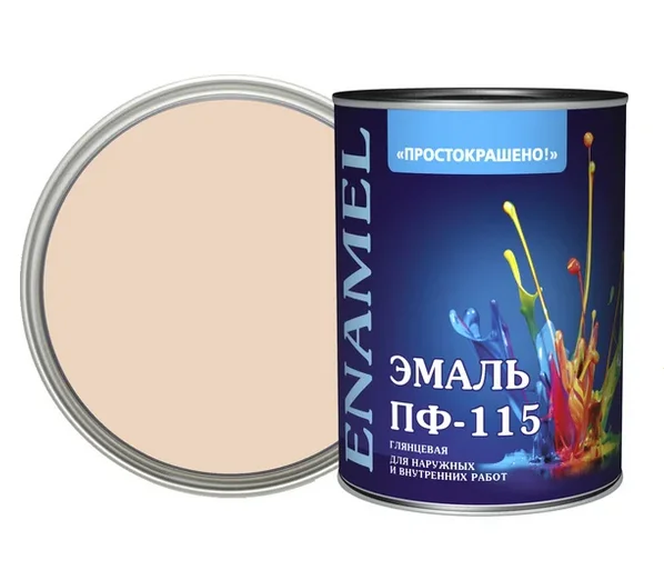 Эмаль ПФ-115 бежевая 1,8кг Простокрашено БАУ