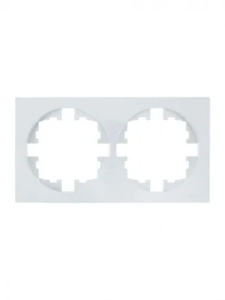 Рамка двухместная Lezard OSEN белая Рамка двухместная Lezard OSEN белая