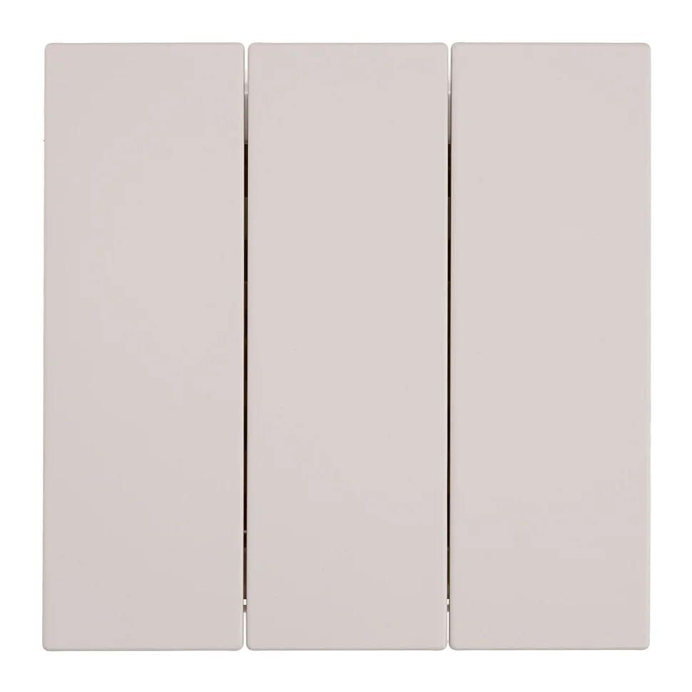 Выключатель трехклавишный (механизм) 250В 10А, пудровый жемчуг, RSW10-3108-08 Мия STEKKER