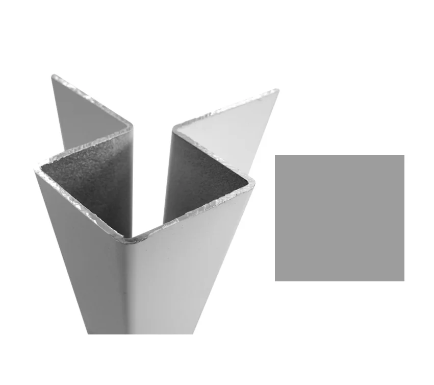 Угол внешний симметричный DECOVER 0,5 Satin с пленкой RAL 7004 (сигнальный серый) длина 3,0 метра