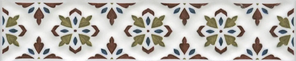 Плитка KERAMA MARAZZI Клемансо бордюр орнамент 15x3x6,9 арт. STG&#92;B621&#92;17000