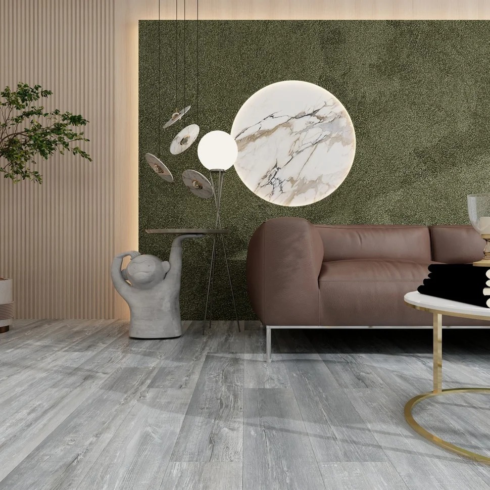 Плитка каменно-полимерная SPC FLOORBEE PROJECT 43 класс Нью-Йорк 1218*180*4,3 мм, арт.1266