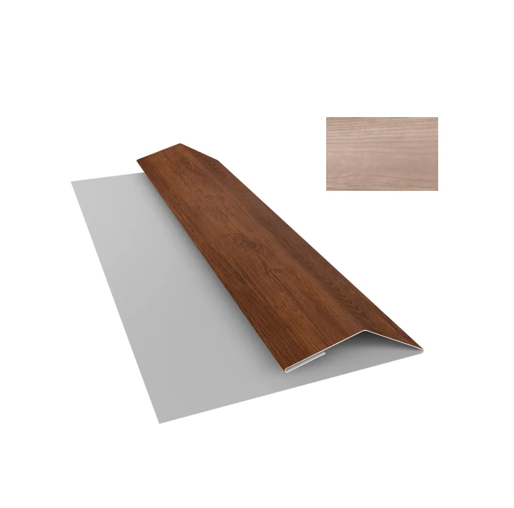 Планка финишная Print White Wood (Беленый Дуб) для М/сайдинга Блок-Хаус NEW 3м.п.