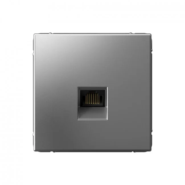 Механизм розетки компьютерной ArtGallery RJ45 кат.6A сталь SE GAL000986