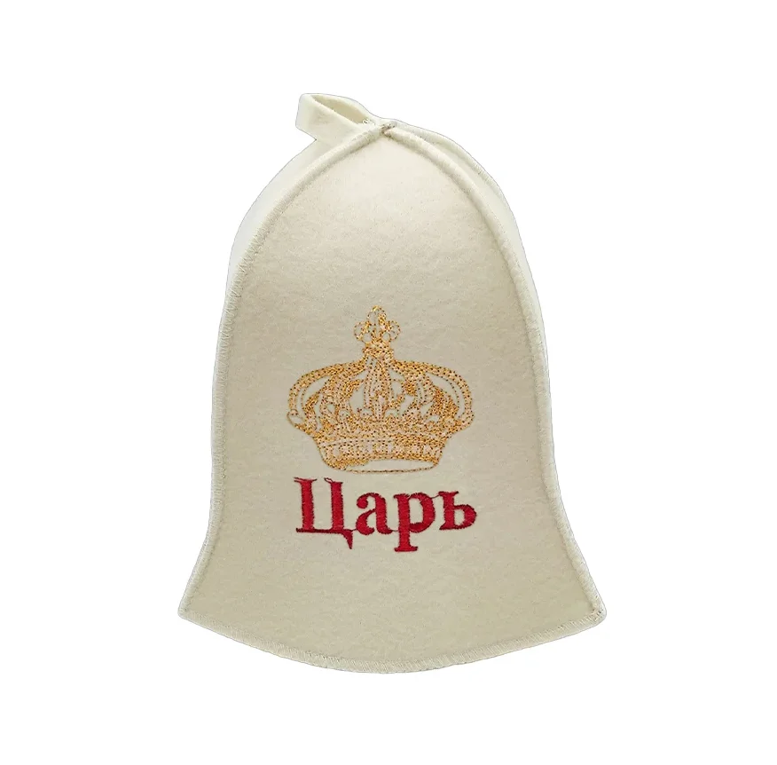 Шапка для бани "Царь" TM ”Бацькина баня" Шапка для бани "Царь" TM ”Бацькина баня"
