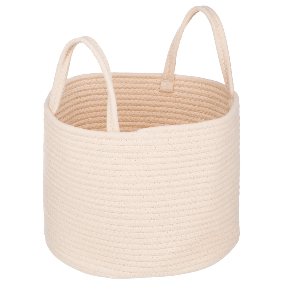 Корзина для хранения "Хлопок", Д300 Ш300 В250, бежевый Корзина для хранения "Хлопок", Д300 Ш300 В250, бежевый
