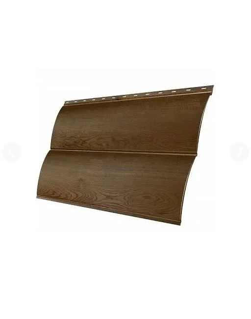 М/сайдинг Блок-Хаус новый (GL) Принт Элит Antique Wood TwinColor (Античный дуб) толщина 0,45мм, размер 0,361*1 м.п. (в пленке)