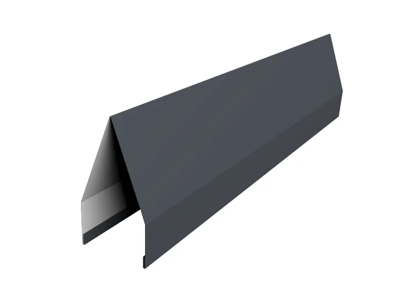 Забор-жалюзи ламель, Tokyo, Drap TX RAL 7024 (мокрый асфальт), 0.45 мм, длина 2.33 м.п.