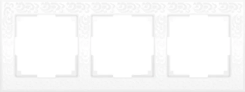 Рамка 3-местная Werkel Flock, белая, WL05-Frame-03-white