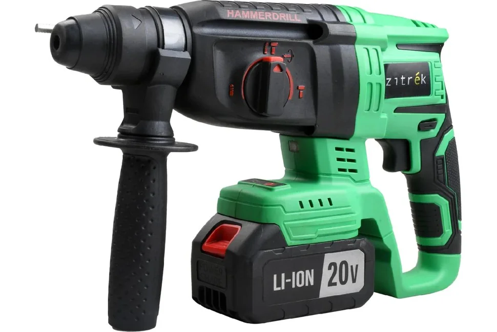 Перфоратор аккумуляторный Zitrek Destroyer Pro (20В, Li-Ion аккумулятор 4 Ач - 2шт, ЗУ, кейс)
