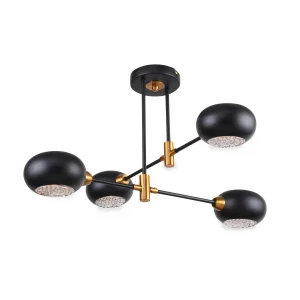 Люстра Модерн 3037-304 Rivoli Evlia P4 черный Е14*4 40W