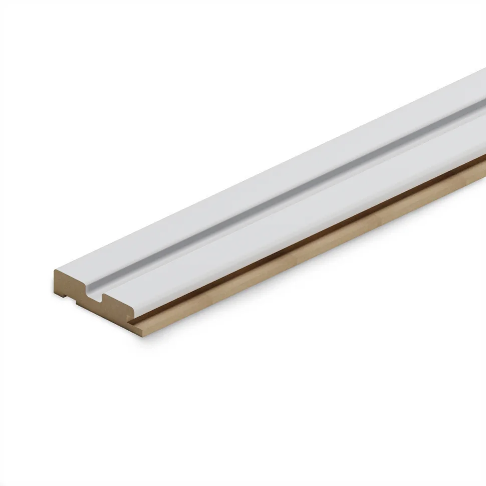 Профиль стартовый МДФ STELLA Beats Standart Белый 2700x66,5x16