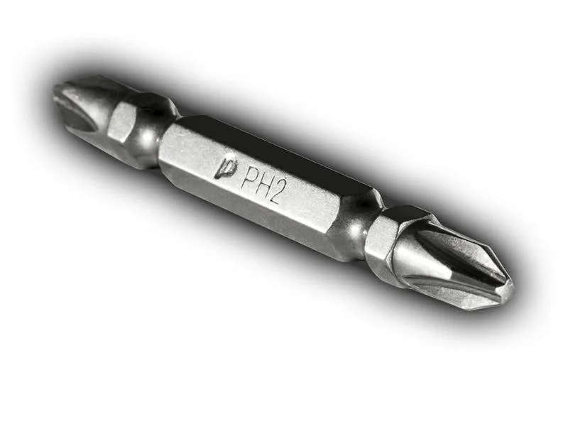 Бита отверточная двусторонняя PH-2 / PH-2 х 60мм (2шт), блистер, ПРАКТИКА "Профи"