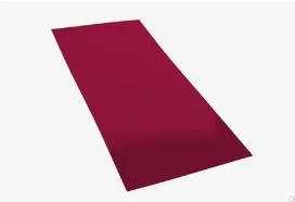 Плоский лист PE RAL 3009 (оксидно-красный), 0.5мм ГОСТ (Satin), 1.25*2 м.п., пл=2.5м2 (в пленке)