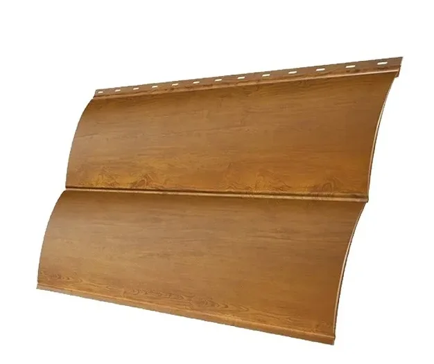 М/сайдинг Блок-Хаус NEW (GL) Print Elite Golden Wood (Золотой Дуб) толщина 0,45мм, размер 0,361*2.55 м.п. (в пленке)