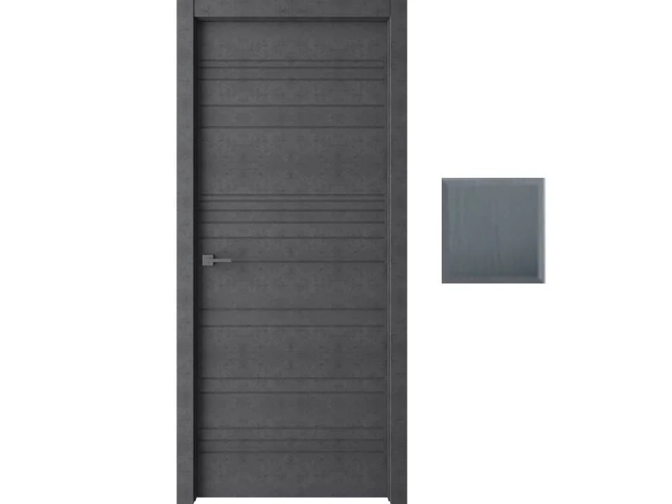 Дверь ВДК Линии grey soft глухая 70х200, эмалит