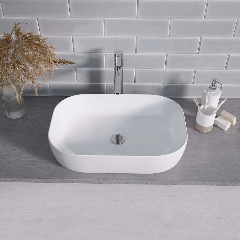 Раковина-чаша накладная GROSSMAN 610х400х145 мм , арт.GR-3049, цвет белый