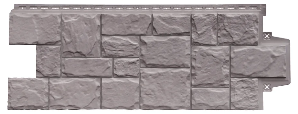 Панель цокольная Grandline Крупный камень Design Plus какао 975*0,395 м (S=0.39м2)