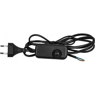 Шнур сетевой Feron с диммером 230V 1,5+0,5м, черный, DM103-200W