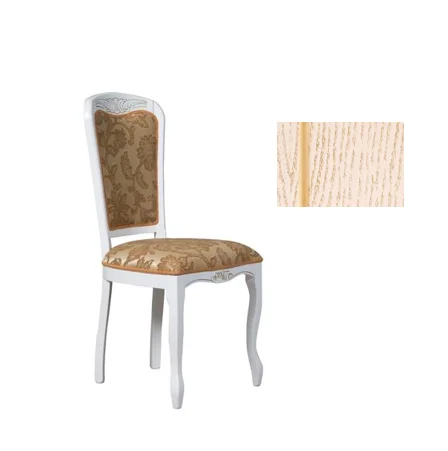 Стул "Соната" 1060х520х500 тон слоновая кость с золотой патиной, 64Б