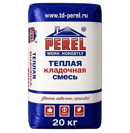 Смесь кладочная теплоизоляционная Perel TKS 6020 20 кг