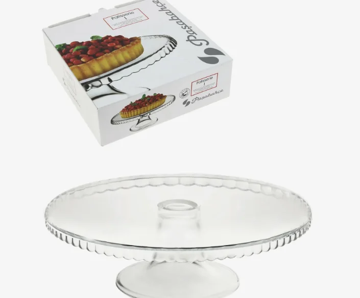 Блюдо PSB 98259 на ножке с бортиком вниз 280мм ПАТИССЕРИ / PATISSERIE