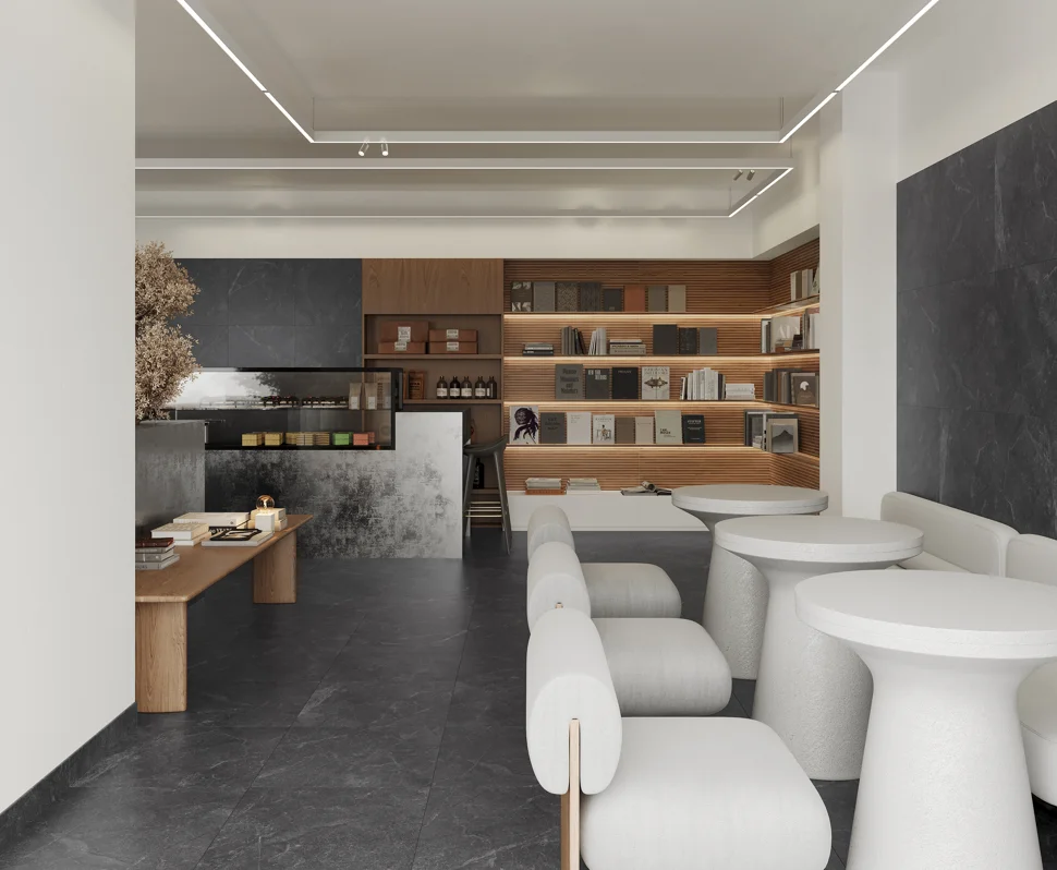 Керамогранит LAPARET Rocky Black PRO графитовый 60х120 матовый r str cb