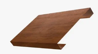 Забор-жалюзи ламель обратная 150, Texas, Print Elite Chestnut Wood (Каштан), 0.45 мм, длина 2.5 м.п.